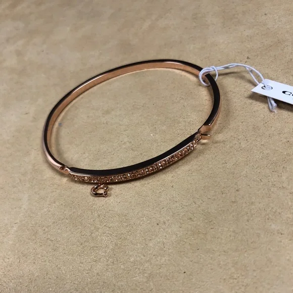 Coach Signature Pave Bar Bangle - Picture 4 of 9